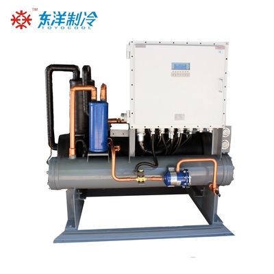 16KW Screw Type Water Chiller Explosion Proof Low Temperature Water Chiller 50HZ / 60HZ